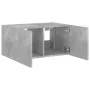 Mueble de TV de pared con luces LED gris hormigón 60x35x31 cm de , Muebles TV - Ref: Foro24-837273, Precio: 44,56 €, Descuent...