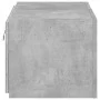 Mueble de TV de pared con luces LED gris hormigón 60x35x31 cm de , Muebles TV - Ref: Foro24-837273, Precio: 44,56 €, Descuent...