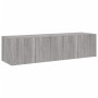 Muebles TV de pared con luces LED 2 uds gris Sonoma 60x35x31 cm de , Muebles TV - Ref: Foro24-837278, Precio: 91,51 €, Descue...