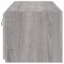 Wall-mounted TV furniture with LED lights 2 units Sonoma gray 60x35x31 cm by , TV Furniture - Ref: Foro24-837278, Price: 87,6...
