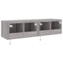 Wand-TV-Möbel mit LED-Leuchten 2 Stück Sonoma grau 60x35x31 cm von , TV-Möbel - Ref: Foro24-837278, Preis: 88,95 €, Rabatt: %