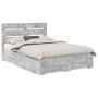 Estructura de cama con cajón Gris Concreto 160 x 200 cm en Conjuntos de muebles | Comprar online en Foro24
