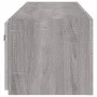 Wall-mounted TV furniture with LED lights 2 units gray Sonoma 80x35x31 cm by , TV Furniture - Ref: Foro24-837292, Price: 103,...