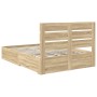 Estructura de cama con cajón Roble Sonoma 150 x 200 cm en Conjuntos de muebles | Comprar online en Foro24