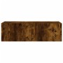 Wand-TV-Möbel mit LED-Leuchten, Räuchereiche 100x35x31 cm von , TV-Möbel - Ref: Foro24-837299, Preis: 58,09 €, Rabatt: %