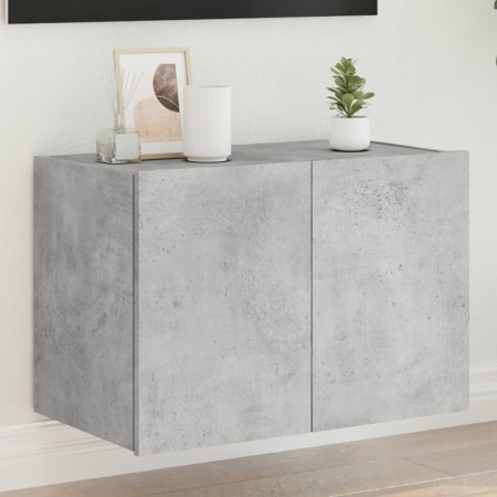 Wand-TV-Möbel mit betongrauen LED-Leuchten 60x35x41 cm von , TV-Möbel - Ref: Foro24-837308, Preis: 50,63 €, Rabatt: %