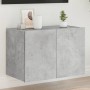 Mueble de TV de pared con luces LED gris hormigón 60x35x41 cm de , Muebles TV - Ref: Foro24-837308, Precio: 50,57 €