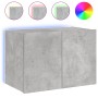 Wand-TV-Möbel mit betongrauen LED-Leuchten 60x35x41 cm von , TV-Möbel - Ref: Foro24-837308, Preis: 50,63 €, Rabatt: %