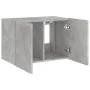 Mueble de TV de pared con luces LED gris hormigón 60x35x41 cm de , Muebles TV - Ref: Foro24-837308, Precio: 50,00 €, Descuent...