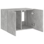 Wand-TV-Möbel mit betongrauen LED-Leuchten 60x35x41 cm von , TV-Möbel - Ref: Foro24-837308, Preis: 50,63 €, Rabatt: %