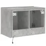 Mueble de TV de pared con luces LED gris hormigón 60x35x41 cm de , Muebles TV - Ref: Foro24-837308, Precio: 50,00 €, Descuent...