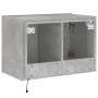 Wand-TV-Möbel mit betongrauen LED-Leuchten 60x35x41 cm von , TV-Möbel - Ref: Foro24-837308, Preis: 50,63 €, Rabatt: %