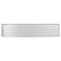 Blumenbeet aus silber verzinktem Stahl, 400 x 80 x 81 cm von vidaXL, Töpfe und Pflanzgefäße - Ref: Foro24-45511, Preis: 260,4...