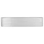 Silver galvanized steel flower bed 400x80x81 cm by vidaXL, Pots and planters - Ref: Foro24-45511, Price: 254,60 €, Discount: %