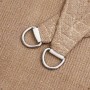 Toldo de vela HDPE gris taupe 160 g/m² 4x4x5,8 m
