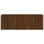 Muebles TV de pared luces LED 2 uds marrón roble 60x35x41 cm de , Muebles TV - Ref: Foro24-837315, Precio: 90,76 €, Descuento: %