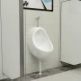 Wandurinal mit Spülventil aus weißer Keramik von vidaXL, Urinale - Ref: Foro24-143990, Preis: 133,58 €, Rabatt: %