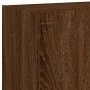 Muebles TV de pared luces LED 2 uds marrón roble 60x35x41 cm de , Muebles TV - Ref: Foro24-837315, Precio: 90,76 €, Descuento: %