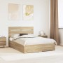 Estructura de cama con cajón Roble Sonoma 140 x 200 cm en Conjuntos de muebles | Comprar online en Foro24