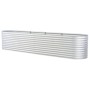 Arriate de acero galvanizado plateado 400x80x81 cm de vidaXL, Maceteros y jardineras - Ref: Foro24-45511, Precio: 259,82 €, D...
