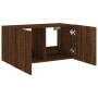 Wand-TV-Möbel mit LED-Leuchten, braune Eiche 80x35x41 cm von , TV-Möbel - Ref: Foro24-837322, Preis: 59,40 €, Rabatt: %