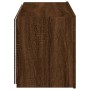 Mueble de TV de pared con luces LED marrón roble 80x35x41 cm de , Muebles TV - Ref: Foro24-837322, Precio: 59,40 €, Descuento: %