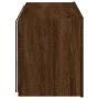 Wall-mounted TV stand with LED lights in brown oak color, measuring 80x35x41 cm. by , TV Furniture - Ref: Foro24-837322, Pric...
