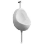 Wandurinal mit Spülventil aus weißer Keramik von vidaXL, Urinale - Ref: Foro24-143990, Preis: 133,58 €, Rabatt: %