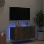 Wand-TV-Möbel mit LED-Leuchten, Räuchereiche 80x35x41 cm von , TV-Möbel - Ref: Foro24-837320, Preis: 57,10 €, Rabatt: %