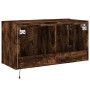 Wand-TV-Möbel mit LED-Leuchten, Räuchereiche 80x35x41 cm von , TV-Möbel - Ref: Foro24-837320, Preis: 57,80 €, Rabatt: %