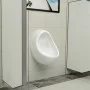 Wandurinal mit Spülventil aus weißer Keramik von vidaXL, Urinale - Ref: Foro24-143990, Preis: 133,58 €, Rabatt: %