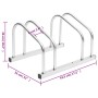 Bicycle rack for 2 galvanized steel bicycles by , Bases and supports for storing bicycles - Ref: Foro24-154417, Price: 25,05 ...