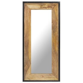Espejo de madera maciza de mango 110x50 cm