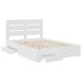 Estructura de cama con cajón 140 x 190 cm Madera de ingeniería en Conjuntos de muebles | Comprar online en Foro24