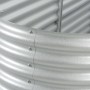 Blumenbeet aus silber verzinktem Stahl, 400 x 80 x 81 cm von vidaXL, Töpfe und Pflanzgefäße - Ref: Foro24-45511, Preis: 260,4...