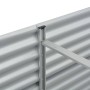 Blumenbeet aus silber verzinktem Stahl, 400 x 80 x 81 cm von vidaXL, Töpfe und Pflanzgefäße - Ref: Foro24-45511, Preis: 260,4...
