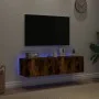 TV-Wandmöbel LED-Leuchten 2 Stück Räuchereiche 60x35x31 cm von , TV-Möbel - Ref: Foro24-837276, Preis: 83,66 €, Rabatt: %