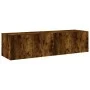 TV-Wandmöbel LED-Leuchten 2 Stück Räuchereiche 60x35x31 cm von , TV-Möbel - Ref: Foro24-837276, Preis: 83,66 €, Rabatt: %