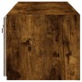 Muebles TV de pared luces LED 2 uds roble ahumado 60x35x31 cm de , Muebles TV - Ref: Foro24-837276, Precio: 84,77 €, Descuent...