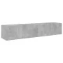 TV-Wandmöbel LED-Leuchten 2 Stück betongrau 80x35x31 cm von , TV-Möbel - Ref: Foro24-837288, Preis: 110,63 €, Rabatt: %