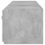 TV-Wandmöbel LED-Leuchten 2 Stück betongrau 80x35x31 cm von , TV-Möbel - Ref: Foro24-837288, Preis: 110,63 €, Rabatt: %