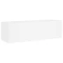 Wandmontierter TV-Schrank mit LED-Leuchten weiß 100x35x31 cm von , TV-Möbel - Ref: Foro24-837295, Preis: 83,41 €, Rabatt: %