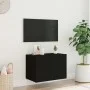 Wandmontierter TV-Schrank mit LED-Leuchten, schwarz, 60 x 35 x 41 cm von , TV-Möbel - Ref: Foro24-837304, Preis: 51,65 €, Rab...