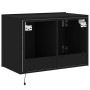 Wandmontierter TV-Schrank mit LED-Leuchten, schwarz, 60 x 35 x 41 cm von , TV-Möbel - Ref: Foro24-837304, Preis: 52,30 €, Rab...