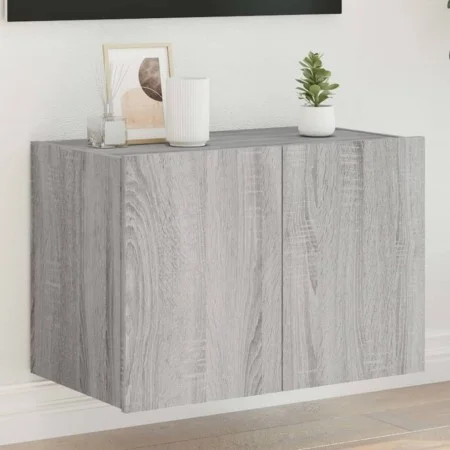 Mueble de TV de pared con luces LED gris Sonoma 60x35x41 cm de , Muebles TV - Ref: Foro24-837312, Precio: 51,20 €, Descuento: %