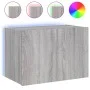 Wandmontierter TV-Schrank mit LED-Leuchten, Sonoma-Grau, 60 x 35 x 41 cm von , TV-Möbel - Ref: Foro24-837312, Preis: 51,20 €,...