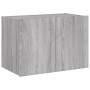 Wandmontierter TV-Schrank mit LED-Leuchten, Sonoma-Grau, 60 x 35 x 41 cm von , TV-Möbel - Ref: Foro24-837312, Preis: 51,84 €,...