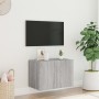 Wandmontierter TV-Schrank mit LED-Leuchten, Sonoma-Grau, 60 x 35 x 41 cm von , TV-Möbel - Ref: Foro24-837312, Preis: 51,84 €,...