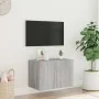 Wandmontierter TV-Schrank mit LED-Leuchten, Sonoma-Grau, 60 x 35 x 41 cm von , TV-Möbel - Ref: Foro24-837312, Preis: 51,20 €,...