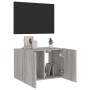 Wandmontierter TV-Schrank mit LED-Leuchten, Sonoma-Grau, 60 x 35 x 41 cm von , TV-Möbel - Ref: Foro24-837312, Preis: 51,84 €,...